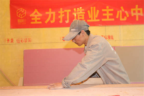 杭州口碑最好的装修公司施工现场图